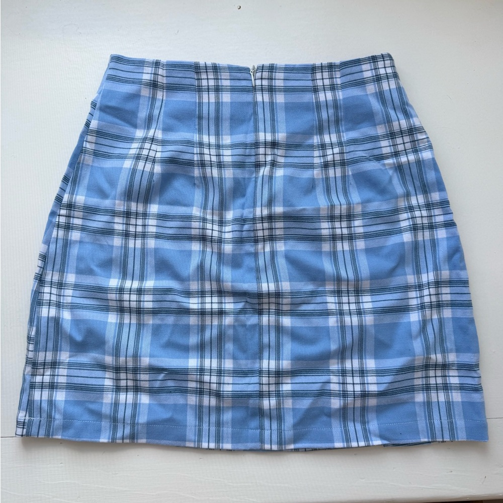 Brandy Melville Blue Plaid Women's Skirt